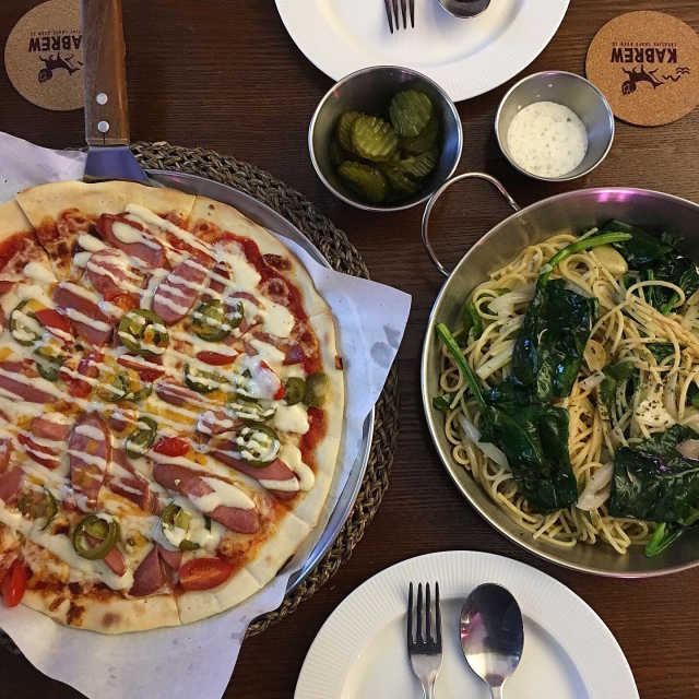 [안양더피어] 로제크림새우파스타+페페로니피자 SET 리뷰 사진