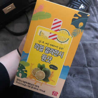 장수농가 리얼깔라만시 원샷 50ml 10팩+보틀 — 5점을 준 리뷰어가 2019년 5월 올린 사용 사진