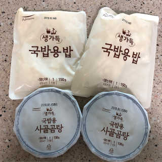 [풀무원] 사골곰탕국밥 황태해장국밥 — 5점을 준 리뷰어가 2018년 6월 올린 사용 사진