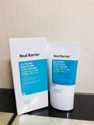 리얼베리어 익스트림 모이스처 선크림 SPF50+ PA++++ — 4.5점을 준 리뷰어가 2018년 4월 올린 사용 사진