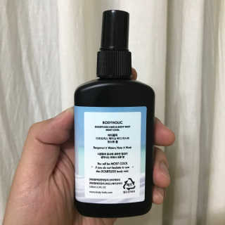 바디홀릭 다우트리스 라인 바디미스트 100ml — 5점을 준 리뷰어가 2019년 7월 올린 사용 사진