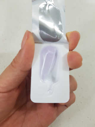야시엔코 앰플수면팩 퍼플 — 5점을 준 리뷰어가 2019년 2월 올린 사용 사진