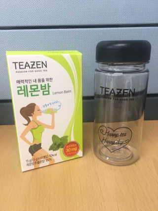 티젠 레몬밤 + 마이보틀 — 4점을 준 리뷰어가 2018년 7월 올린 사용 사진