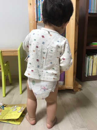 보솜이 액션핏 팬티형 — 5점을 준 리뷰어가 2019년 4월 올린 사용 사진