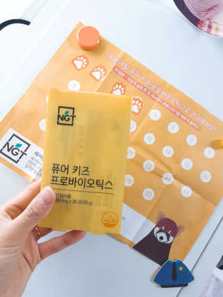 네츄럴굿띵스 퓨어 키즈 프로바이오틱스 60포 — 5점을 준 리뷰어가 2019년 6월 올린 사용 사진