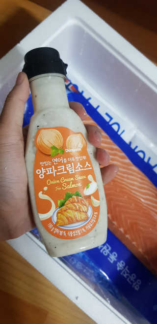 동원산업 항공직송 동원생연어 — 5점을 준 리뷰어가 2019년 7월 올린 사용 사진