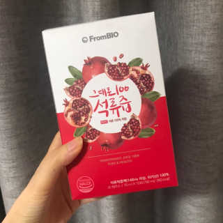 프롬바이오 오직 석류만 [그대로100 석류즙] 하루 1포로 건강하게 — 5점을 준 리뷰어가 2019년 10월 올린 사용 사진