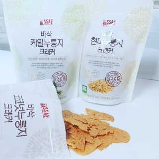 BASSAK 바삭 유기농 현미 누룽지 크래커 3종 — 5점을 준 리뷰어가 2019년 8월 올린 사용 사진