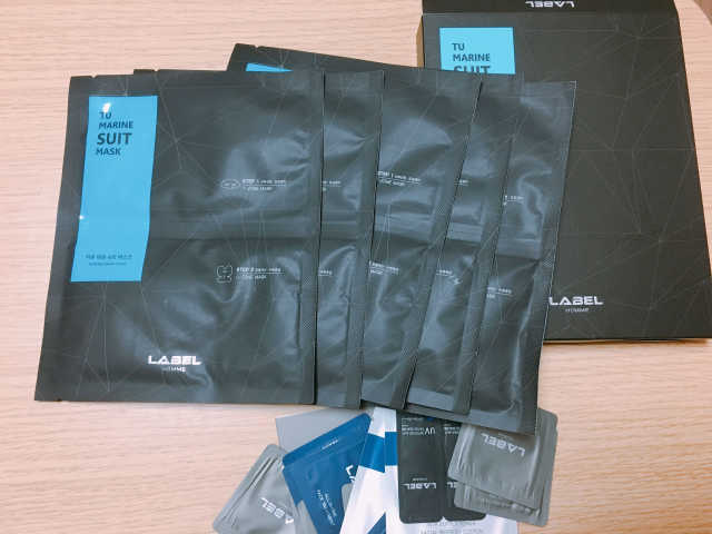 레이블옴므 티유 마린 슈트 마스크팩(5EA) 리뷰 사진