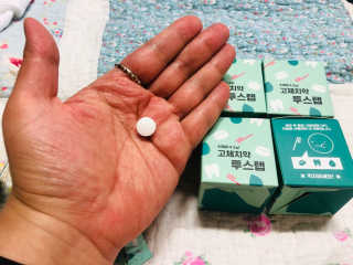 솔테라피 씹는 고체치약 투스탭 스파클레몬 6정 x 5박스 — 5점을 준 리뷰어가 2019년 6월 올린 사용 사진