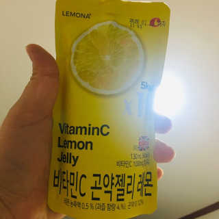 푸드마스터그룹 레모나 비타민C 곤약젤리 2종 — 5점을 준 리뷰어가 2019년 4월 올린 사용 사진