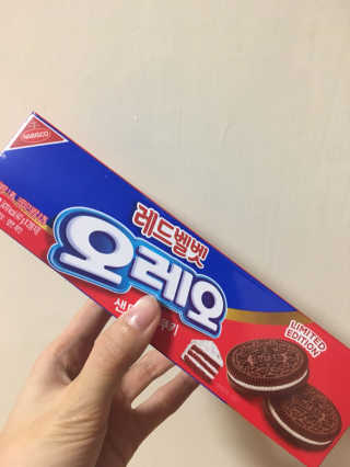 오레오 레드벨벳 — 5점을 준 리뷰어가 2018년 1월 올린 사용 사진