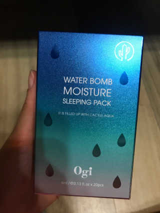오지아이 워터 밤 모이스처 슬리핑 팩 4ml X 20pcs — 5점을 준 리뷰어가 2019년 12월 올린 사용 사진