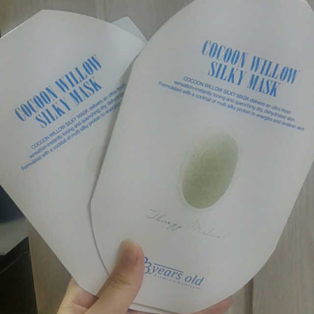 코쿤 윌로우 실키 마스크 리뷰 사진