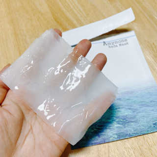고보습에 화이트닝 아미모네 바다마스크팩 10매입 — 4점을 준 리뷰어가 2019년 12월 올린 사용 사진