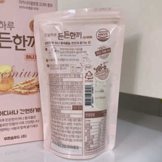 [정선드림] 오늘하루 든든한끼 허니통곡물 1BOX — 4점을 준 리뷰어가 2019년 10월 올린 사용 사진
