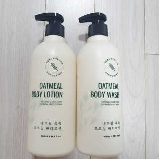 (주)에네스티 내추럴 촉촉  오트밀 바디로션 500ml — 4.5점을 준 리뷰어가 2019년 12월 올린 사용 사진