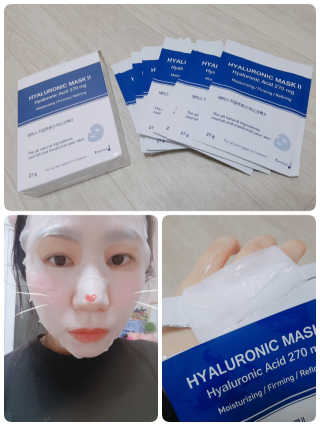 주식회사 태미스 태미스 뉴 히알루론산 마스크팩 10매 — 5점을 준 리뷰어가 2018년 12월 올린 사용 사진