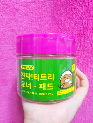 미플레이 진짜 티트리 토너 패드 — 3.17점을 준 리뷰어가 2018년 11월 올린 사용 사진