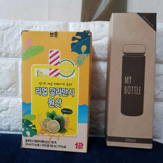 장수농가 리얼깔라만시 원샷 50ml 10팩+보틀 — 5점을 준 리뷰어가 2019년 5월 올린 사용 사진