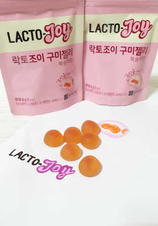 락토조이 구미젤리 복숭아맛 — 5점을 준 리뷰어가 2019년 10월 올린 사용 사진