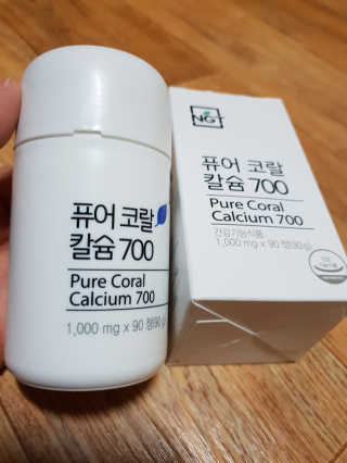 네츄럴굿띵스 퓨어 코랄 칼슘 700 30일분 — 4.33점을 준 리뷰어가 2018년 5월 올린 사용 사진