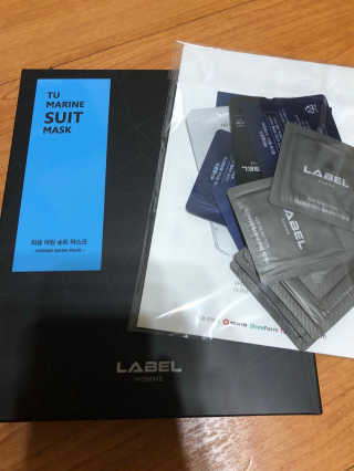 레이블옴므-labelhomme 레이블옴므 티유 마린 슈트 마스크팩(5EA) — 5점을 준 리뷰어가 2018년 1월 올린 사용 사진