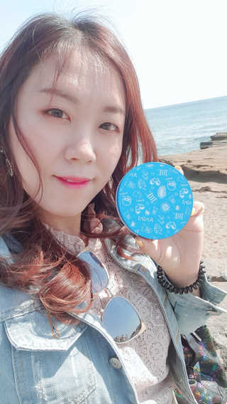 아미니 아쿠아 프로텍터 선쿠션 — 5점을 준 리뷰어가 2019년 4월 올린 사용 사진