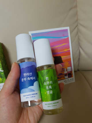 르플랑 제주 패브릭 퍼퓸 60ml 8종 — 4점을 준 리뷰어가 2018년 10월 올린 사용 사진