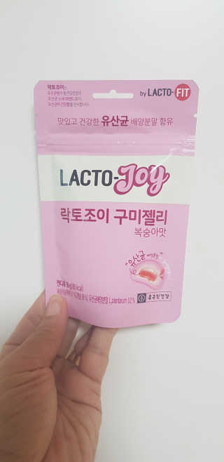 락토조이 구미젤리 복숭아맛 — 5점을 준 리뷰어가 2019년 6월 올린 사용 사진