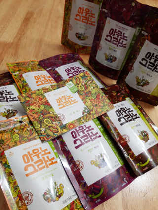아우노그라노 오리지날, 진짜 베리, 진짜 카카오 — 5점을 준 리뷰어가 2018년 7월 올린 사용 사진