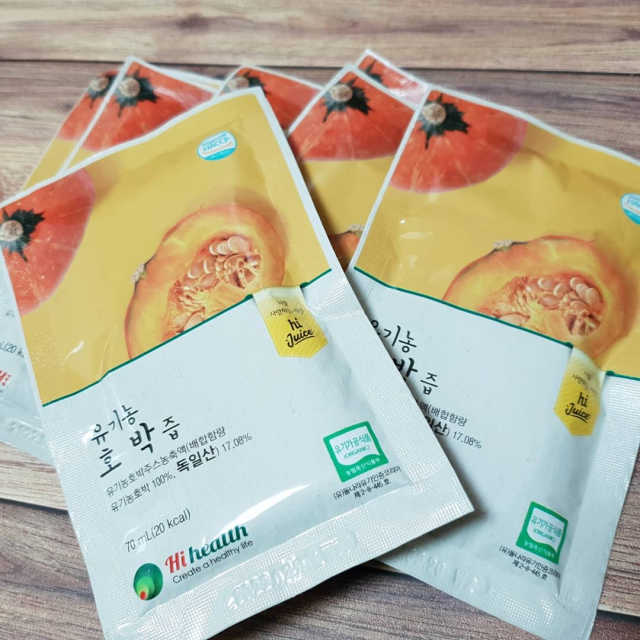 [하이헬스] 달지 않아 딱 좋은 유기농 호박즙  30포 리뷰 사진