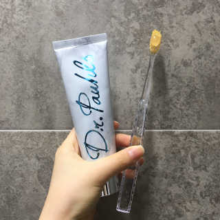 큐어스크립트 닥터폴스 치약 바닐블랙티향 — 4.67점을 준 리뷰어가 2018년 3월 올린 사용 사진