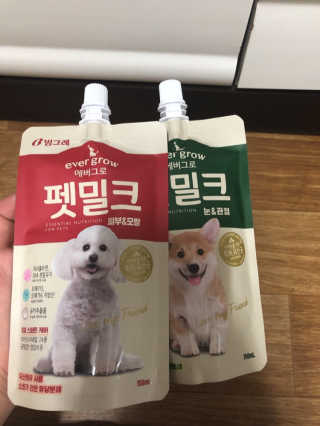 [빙그레] 에버그로 생유산균 1봉（10포입）+펫밀크2팩 — 5점을 준 리뷰어가 2019년 6월 올린 사용 사진