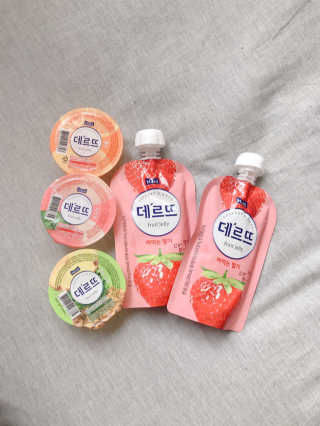 데르뜨 떠먹는 과일 3종, 짜먹는 과일 2종 총 10개 체험 — 5점을 준 리뷰어가 2020년 3월 올린 사용 사진