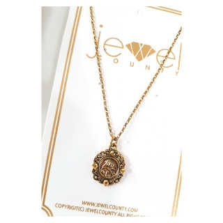 쥬얼카운티 92.5 Silver Byzantine Coin Pendant Necklace — 4.17점을 준 리뷰어가 2018년 12월 올린 사용 사진