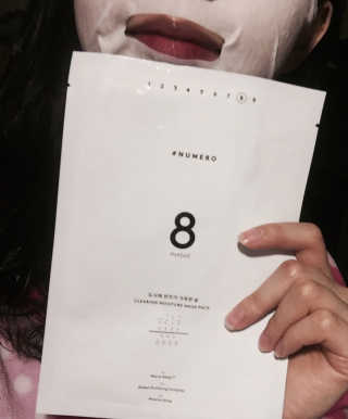 누메로 8 클리어링 모이스처 마스크팩 — 3점을 준 리뷰어가 2016년 12월 올린 사용 사진