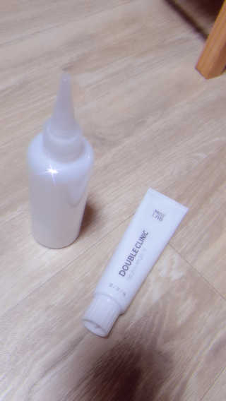 (주)에네스티 미스랩 더블 클리닉 헤어 컬러 크림 — 4점을 준 리뷰어가 2019년 10월 올린 사용 사진