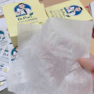 [닥터퓨리] 렌즈크리닝 항균 티슈 5박스_100매 — 5점을 준 리뷰어가 2019년 7월 올린 사용 사진