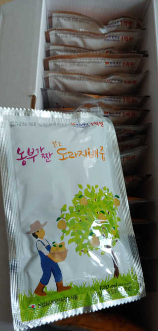 농부가짠 맑은 도라지배즙 — 5점을 준 리뷰어가 2020년 2월 올린 사용 사진