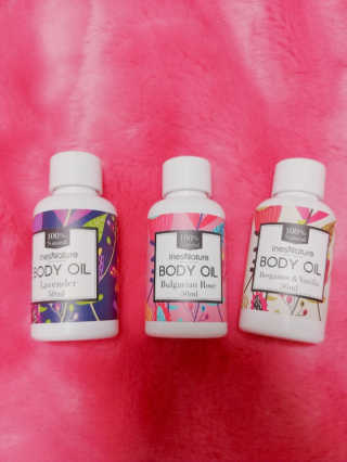 이네스네이쳐 천연 바디오일 미니 3종세트 50ml — 5점을 준 리뷰어가 2018년 6월 올린 사용 사진