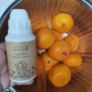 친환경 과일세정제 그린그램 칼슘파우더 1통 150g — 5점을 준 리뷰어가 2019년 11월 올린 사용 사진