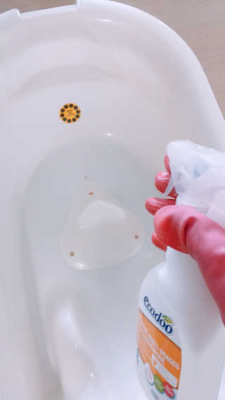 에코두 욕실세정제 무향 — 5점을 준 리뷰어가 2019년 6월 올린 사용 사진