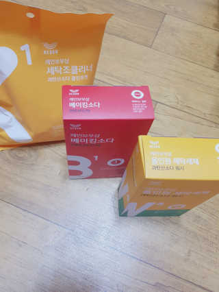 레인보우샵 올인원세탁세제,베이킹소다 스틱포6개입+세탁조클리너 — 3.67점을 준 리뷰어가 2018년 3월 올린 사용 사진