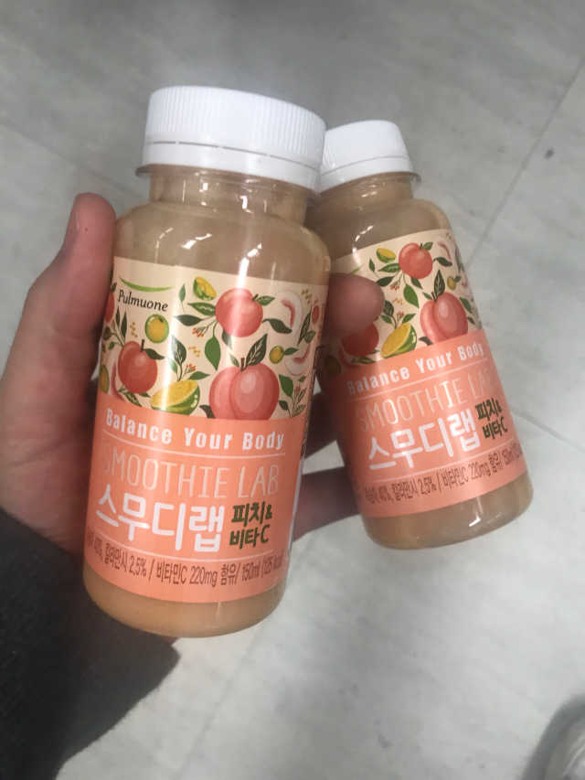 스무디랩 피치&비타 리뷰 사진