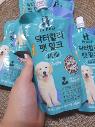 닥터할리펫밀크 8종 — 5점을 준 리뷰어가 2019년 10월 올린 사용 사진