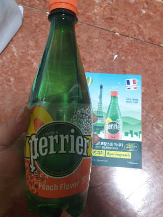 페리에 피치 500ml PET — 5점을 준 리뷰어가 2019년 11월 올린 사용 사진