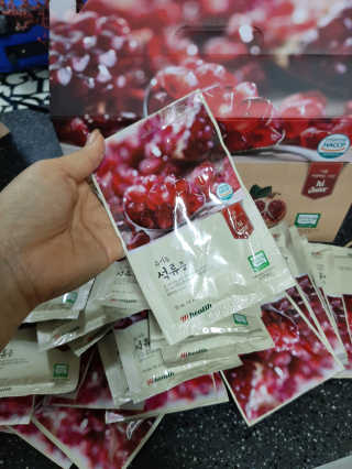 [하이헬스] 정말 진하고 맛있는 유기농 석류즙 30포 — 5점을 준 리뷰어가 2019년 12월 올린 사용 사진
