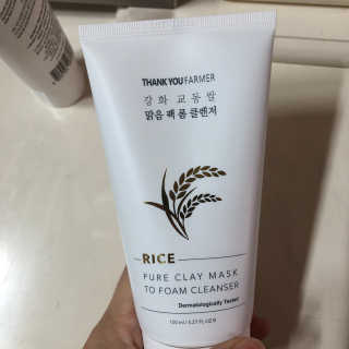 땡큐파머 강화 교동쌀 맑음 팩 폼 클렌저 — 4점을 준 리뷰어가 2020년 3월 올린 사용 사진
