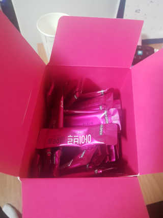 한국맥널티 아이브루 헤이즐넛향 100T — 5점을 준 리뷰어가 2019년 11월 올린 사용 사진